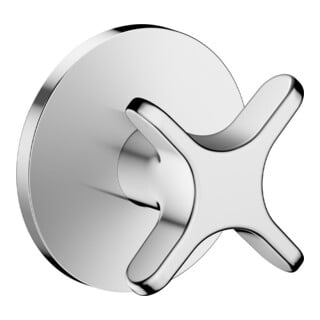 hansgrohe Fertigmontageset UP-Absperrventil chrom mit Kreuzgriff