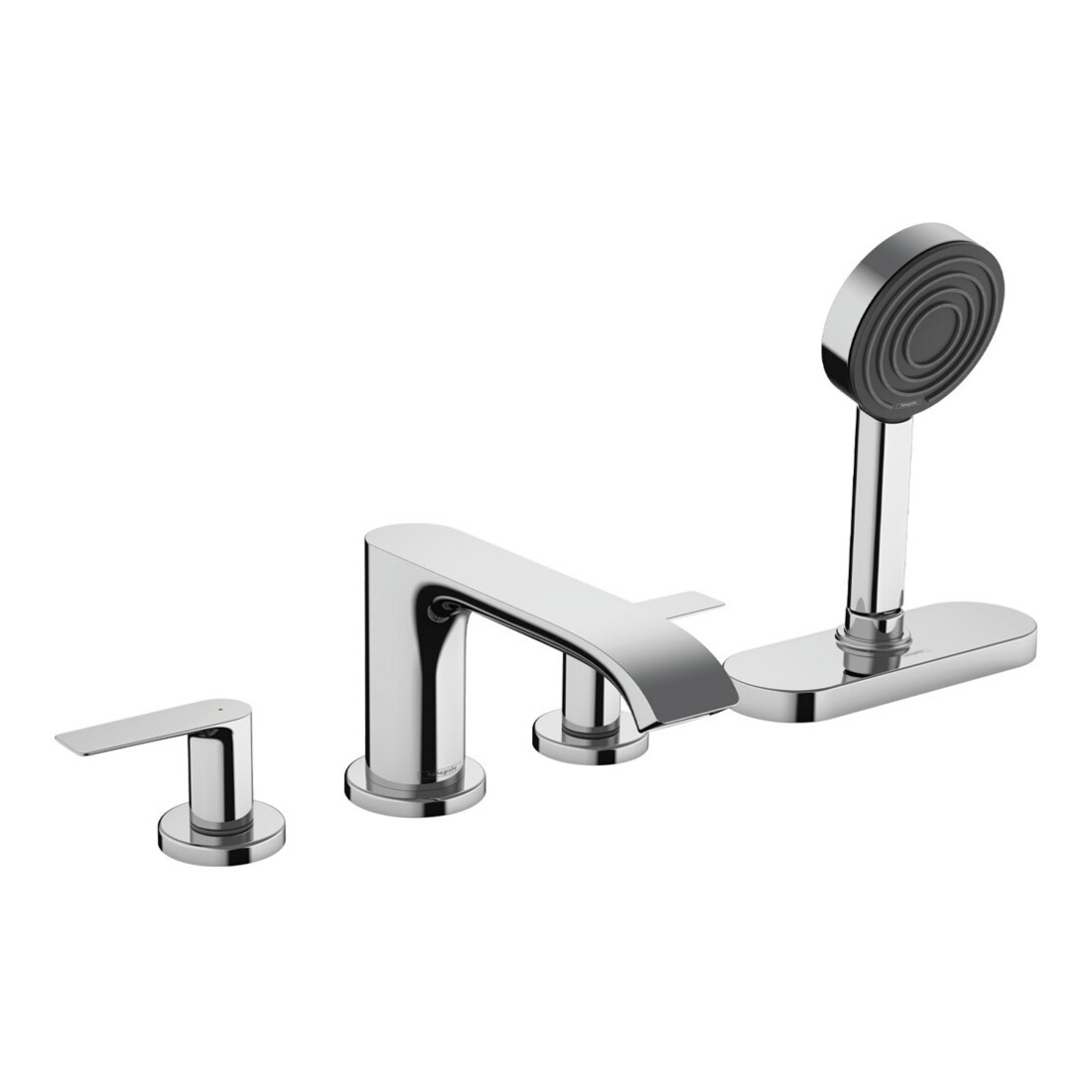 hansgrohe Fertigmontageset Vivenis 4-L-BW-Rand-Arm., mit sBox, chrom