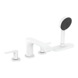 hansgrohe Fertigmontageset Vivenis 4-L-BW-Rand-Arm., mit sBox, mattweiß