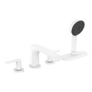 hansgrohe Fertigmontageset Vivenis 4-L-BW-Rand-Arm., mit sBox, mattweiß