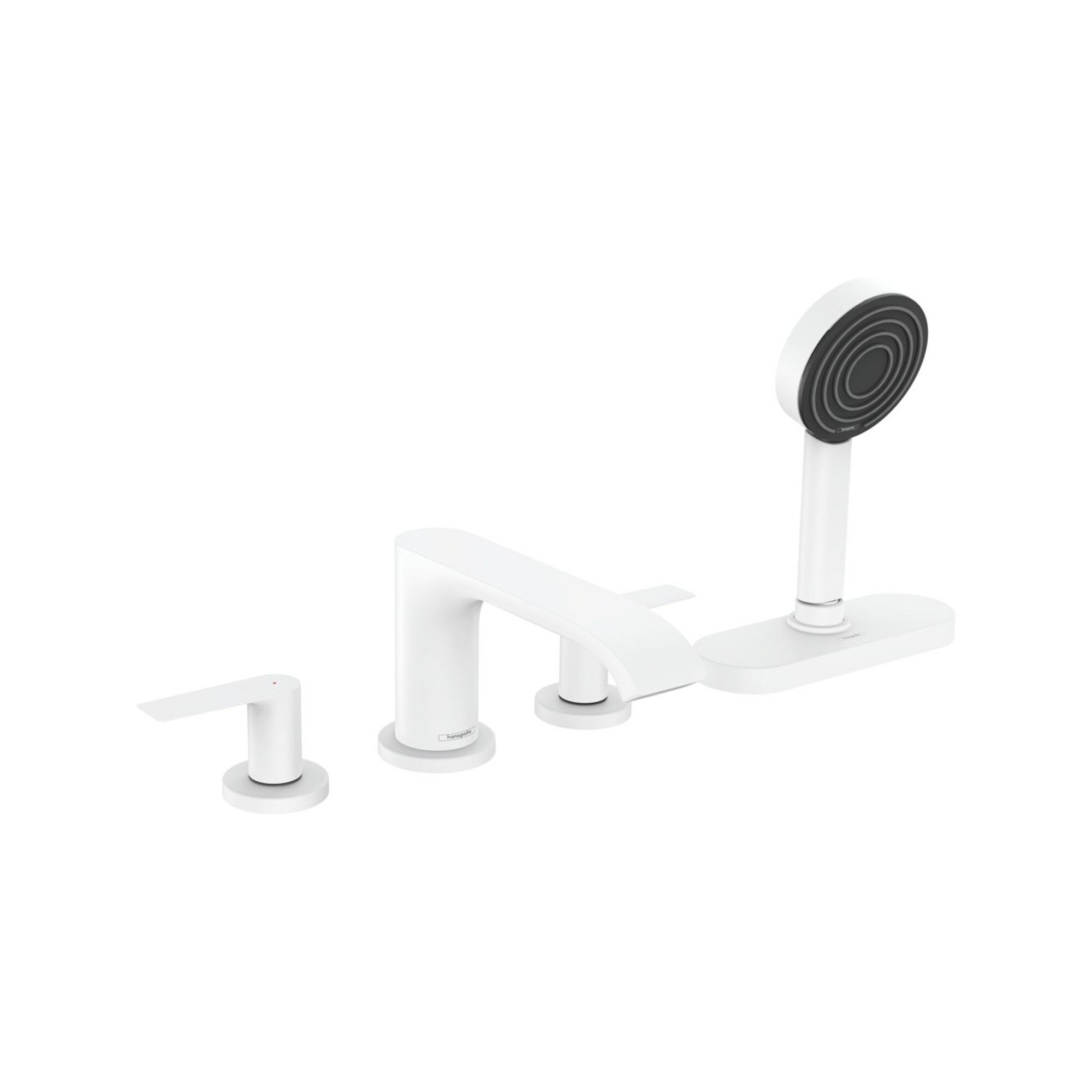 hansgrohe Fertigmontageset Vivenis 4-L-BW-Rand-Arm., mit sBox, mattweiß