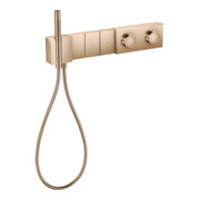 hansgrohe Fertigmotageset Sel. Axor Edge UP-Thermostat, 3 Verb, Dia.Schl, pol. r gol