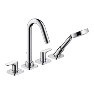 hansgrohe Fertigset Axor Citterio 4-Loch Wannenrandarmatur 135mm chrom