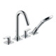 hansgrohe Fertigset Axor Citterio 4-Loch Wannenrandarmatur 135mm chrom