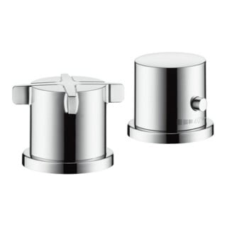 hansgrohe Fertigset Axor Citterio E 2-L-BW-Rand-Arm., mit Thermostat, chrom