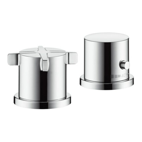 hansgrohe Fertigset Axor Citterio E 2-L-BW-Rand-Arm., mit Thermostat, chrom
