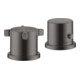 hansgrohe Fertigset Axor Citterio E 2-L-W-Ran-Arm, m Thermostat, brush. bla vc-1