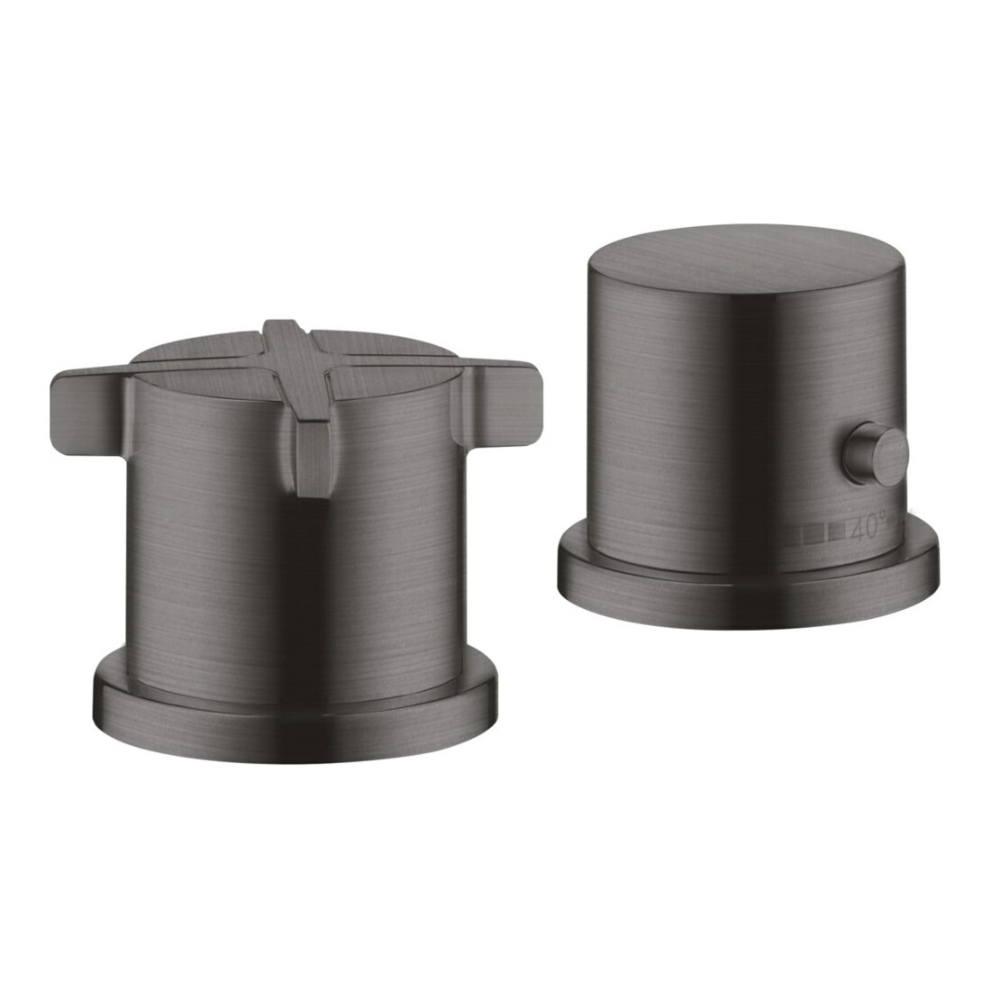 hansgrohe Fertigset Axor Citterio E 2-L-W-Ran-Arm, m Thermostat, brush. bla vc