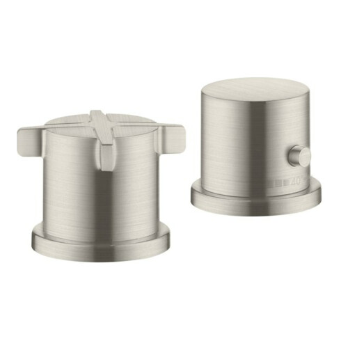 hansgrohe Fertigset Axor Citterio E 2-L-W-Ran-Arm, m Thermostat, Edelstahl-Optik