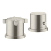 hansgrohe Fertigset Axor Citterio E 2-L-W-Ran-Arm, m Thermostat, Edelstahl-Optik