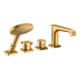 hansgrohe Fertigset Axor Citterio E 4-L-BW-Rand-Arm, m TH, brush. gol opt-1