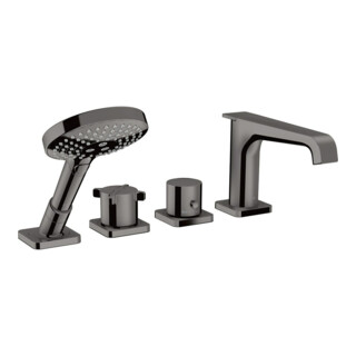hansgrohe Fertigset Axor Citterio E 4-L-BW-Rand-Arm., m Thermostat, pol. bla vc