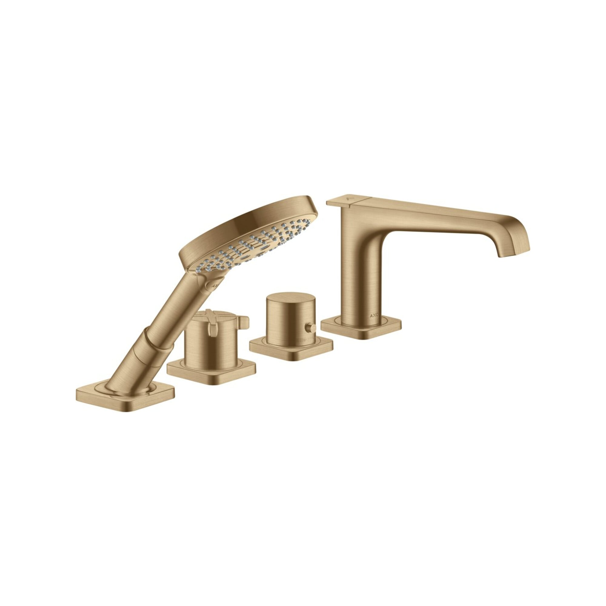 hansgrohe Fertigset Axor Citterio E 4-L-Fliese-Ar, m Thermostat, brush. bron