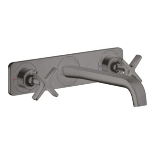 hansgrohe Fertigset Axor Citterio E UP-3-Loch-Waschtischarmatur, A 220mm, Pl, b bla vc