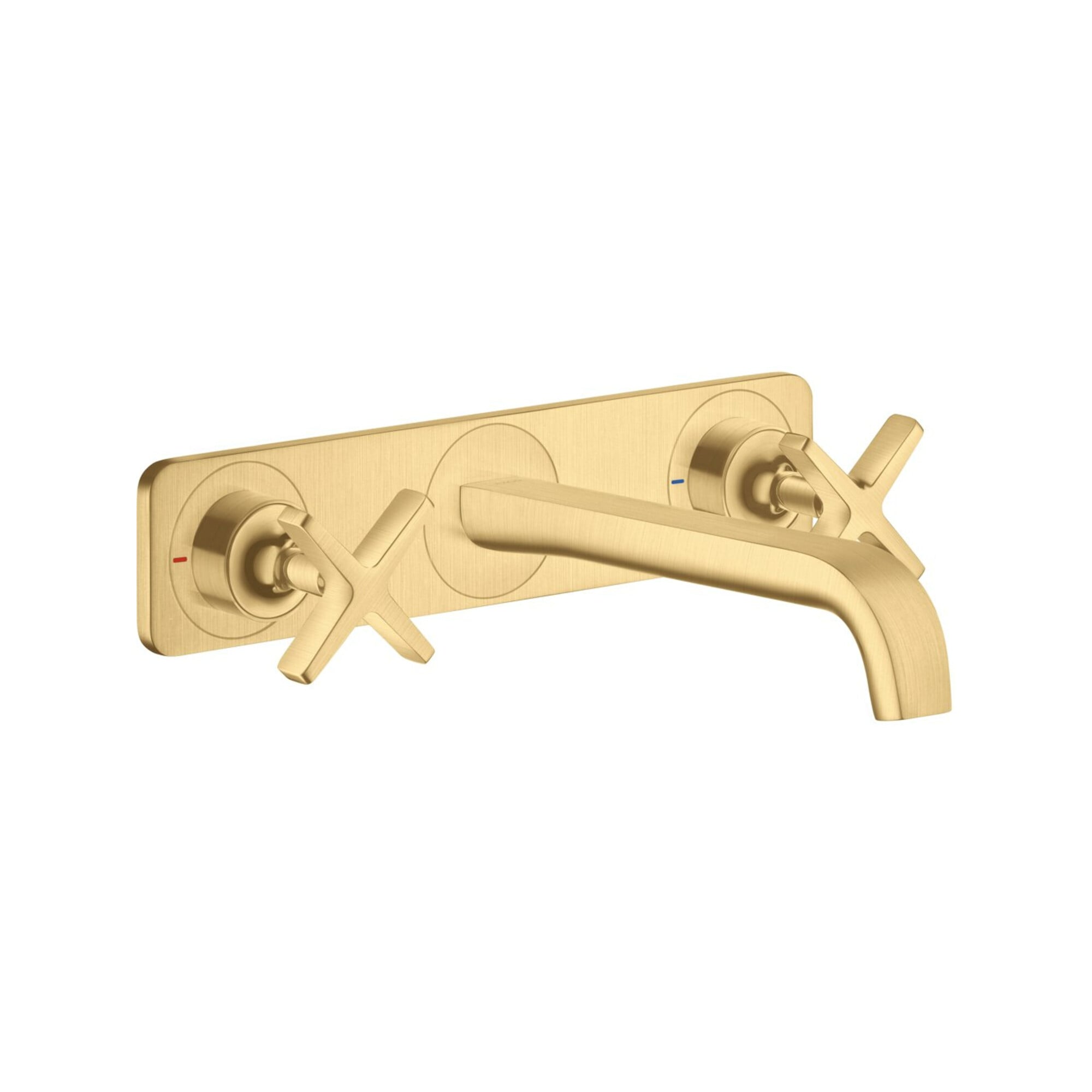 hansgrohe Fertigset Axor Citterio E UP-3-Loch-Waschtischarmatur, A 220mm, Pl, b gol opt