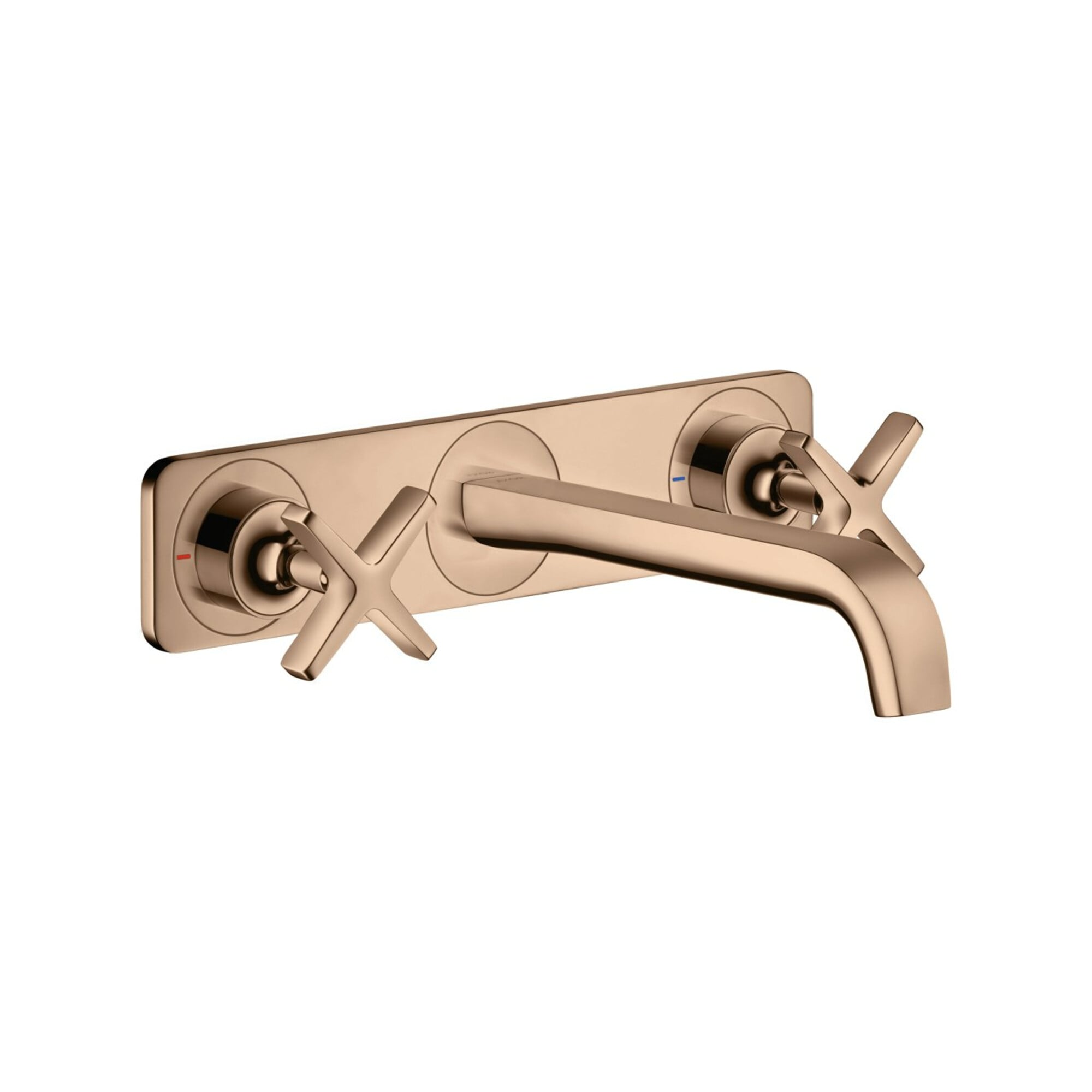 hansgrohe Fertigset Axor Citterio E UP-3-Loch-Waschtischarmatur, A 220mm, Pl., pol. r gol