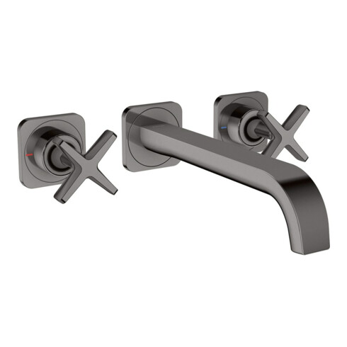 hansgrohe Fertigset Axor Citterio E UP-3-Loch-Waschtischarmatur, A 220mm, Ros, pol. bla vc