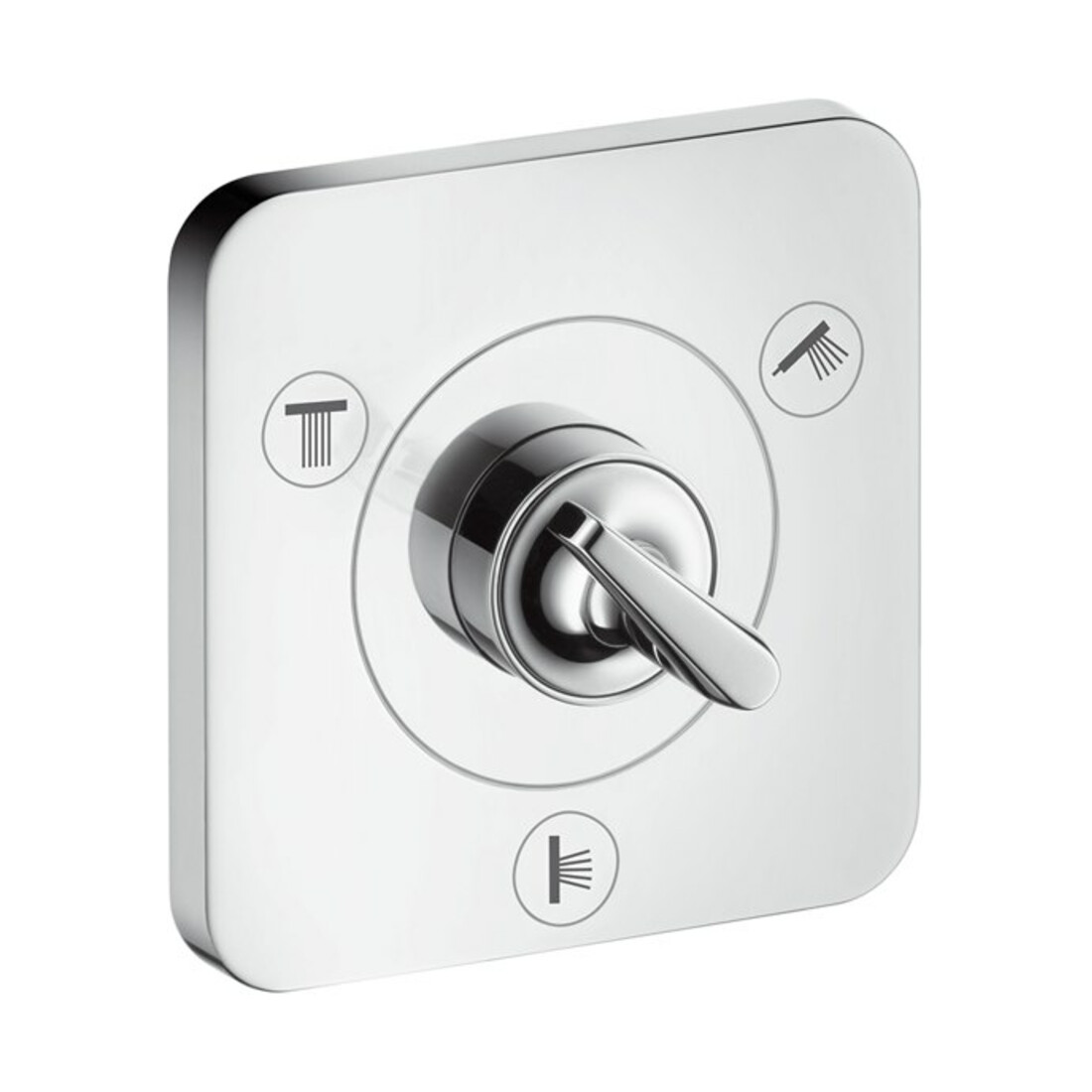 hansgrohe Fertigset Axor Citterio E UP-Ab- u. Umstellventil 120x120mm, chrom