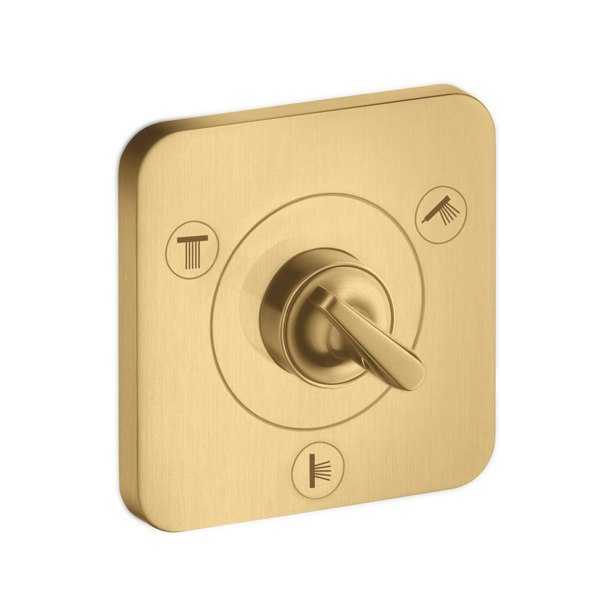 hansgrohe Fertigset Axor Citterio E UP-Ab- + Um-V 120x120mm, brush. gol opt