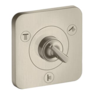 hansgrohe Fertigset Axor Citterio E UP-Ab- + Um-V 120x120mm, brush. ni.
