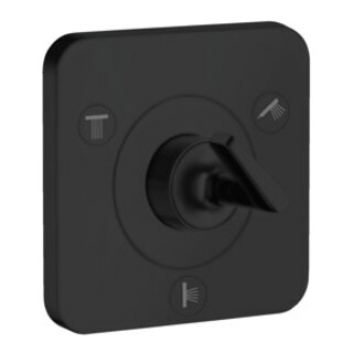 hansgrohe Fertigset Axor Citterio E UP-Ab- + Umstellvent. 120x120mm, matt-sw