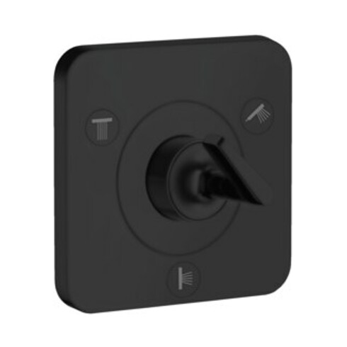 hansgrohe Fertigset Axor Citterio E UP-Ab- + Umstellvent. 120x120mm, matt-sw