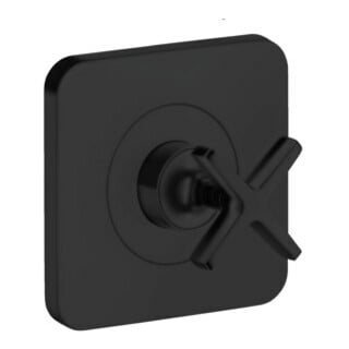 hansgrohe Fertigset Axor Citterio E UP-Absperrventil 120x120mm, mattschwarz
