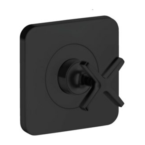 hansgrohe Fertigset Axor Citterio E UP-Absperrventil 120x120mm, mattschwarz