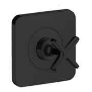 hansgrohe Fertigset Axor Citterio E UP-Absperrventil 120x120mm, mattschwarz
