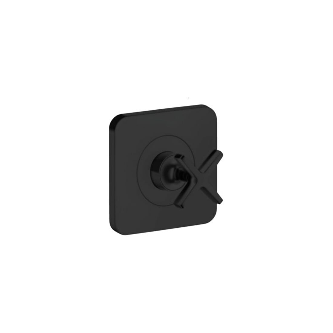 hansgrohe Fertigset Axor Citterio E UP-Absperrventil 120x120mm, mattschwarz