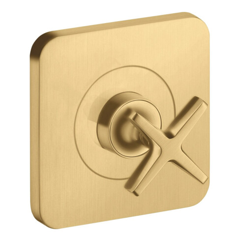 hansgrohe Fertigset Axor Citterio E UP-Absperrvtl. 120x120mm, brush. gol opt