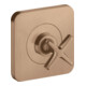 hansgrohe Fertigset Axor Citterio E UP-Absperrvtl. 120x120mm, brush. r gold-1