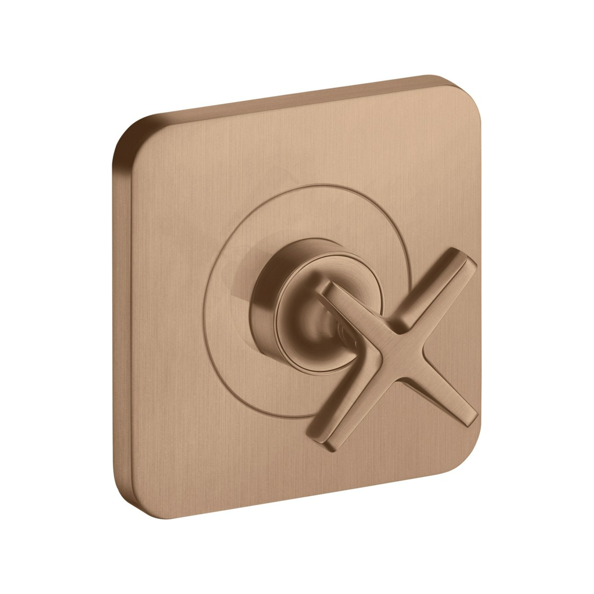 hansgrohe Fertigset Axor Citterio E UP-Absperrvtl. 120x120mm, brush. r gold
