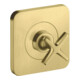 hansgrohe Fertigset Axor Citterio E UP-Absperrvtl. 120x120mm, brushed brass-1