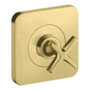 hansgrohe Fertigset Axor Citterio E UP-Absperrvtl. 120x120mm, brushed brass