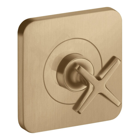 hansgrohe Fertigset Axor Citterio E UP-Absperrvtl. 120x120mm, brushed bronze