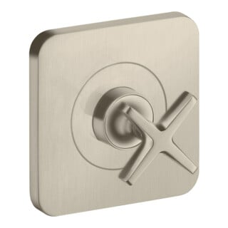 hansgrohe Fertigset Axor Citterio E UP-Absperrvtl. 120x120mm, brushed nickel