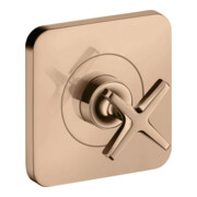 hansgrohe Fertigset Axor Citterio E UP-Absperrvtl. 120x120mm, pol. red gold