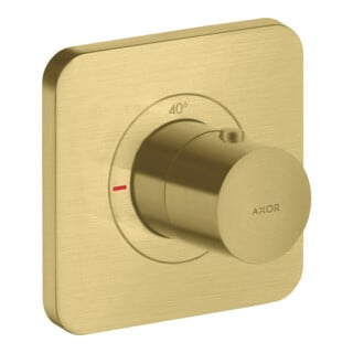 hansgrohe Fertigset Axor Citterio E UP-Thermostat 120x120mm, brushed brass