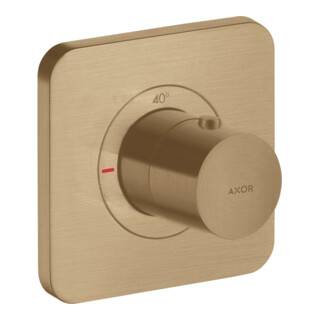 hansgrohe Fertigset Axor Citterio E UP-Thermostat 120x120mm, brushed bronze
