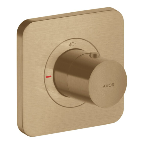 hansgrohe Fertigset Axor Citterio E UP-Thermostat 120x120mm, brushed bronze