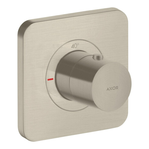 hansgrohe Fertigset Axor Citterio E UP-Thermostat 120x120mm, brushed nickel