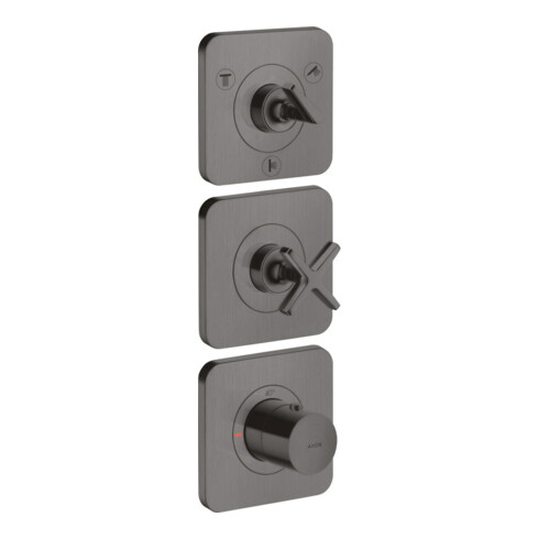 hansgrohe Fertigset Axor Citterio E UP-Thermostat 380/120, m Ros, brush. bla vc
