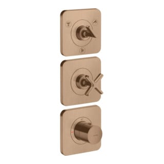 hansgrohe Fertigset Axor Citterio E UP-Thermostat 380/120, m Ros, brush. r gol