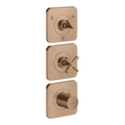 hansgrohe Fertigset Axor Citterio E UP-Thermostat 380/120, m Ros, brush. r gol