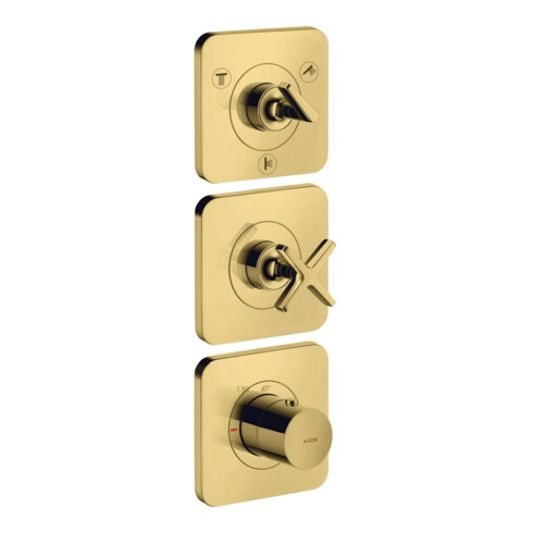 hansgrohe Fertigset Axor Citterio E UP-Thermostat 380/120, m Ros, pol. gol opt