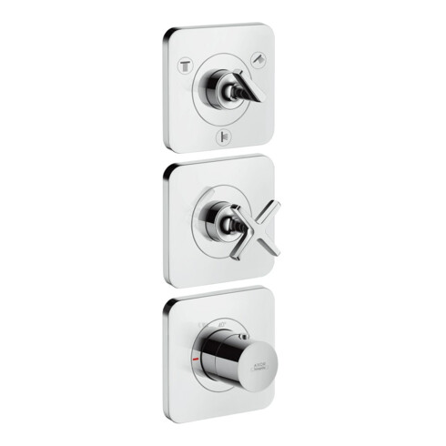 hansgrohe Fertigset Axor Citterio E UP-Thermostat. 380/120, m Roset., chrom