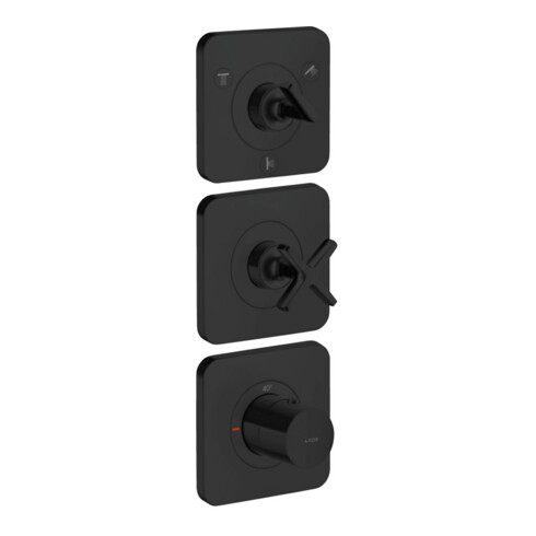 hansgrohe Fertigset Axor Citterio E UP-Thermostat 380/120, m Roset., matt-sw