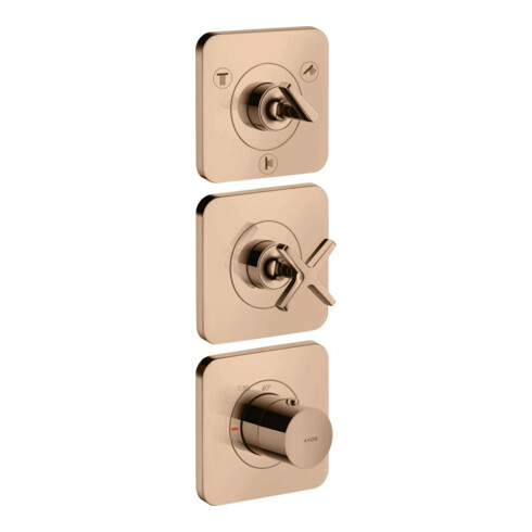 hansgrohe Fertigset Axor Citterio E UP-Thermostat 380/120, m Roset., pol. r gol