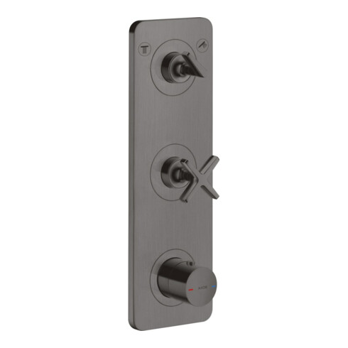 hansgrohe Fertigset Axor Citterio E UP-Thermostat 380x120mm, m Pl, brush. bla vc